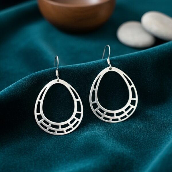 Handmade Pear Shaped Dangle Earrings