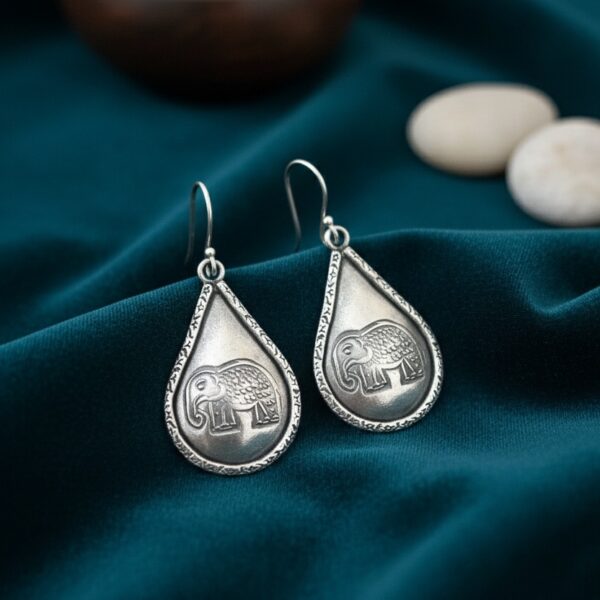 Handmade Indian Silver Earrings