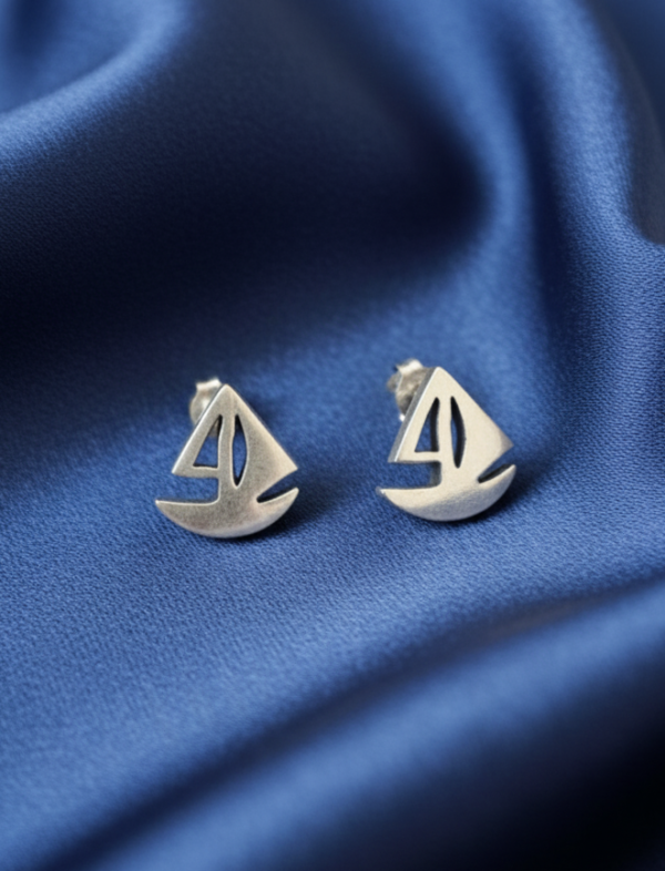 Sterling Silver Yatch Studs