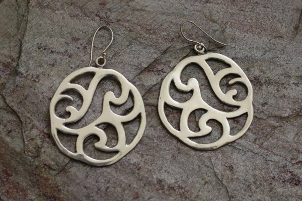 Art Nouveau Pure Silver Earrings