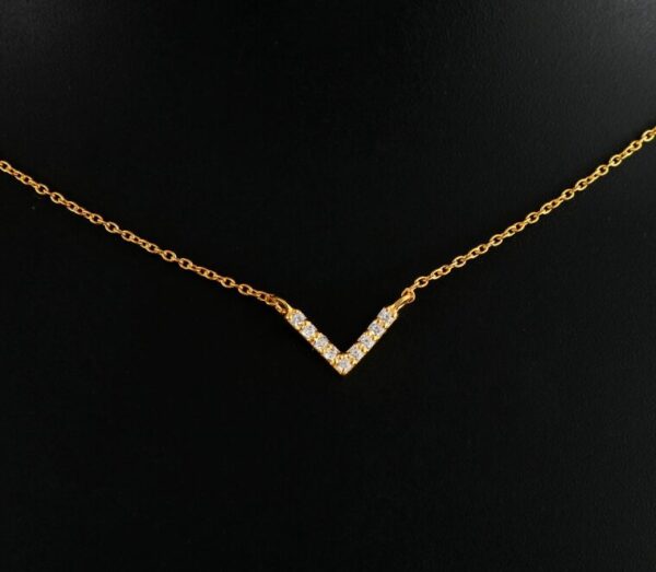V Necklace in Sterling Silver