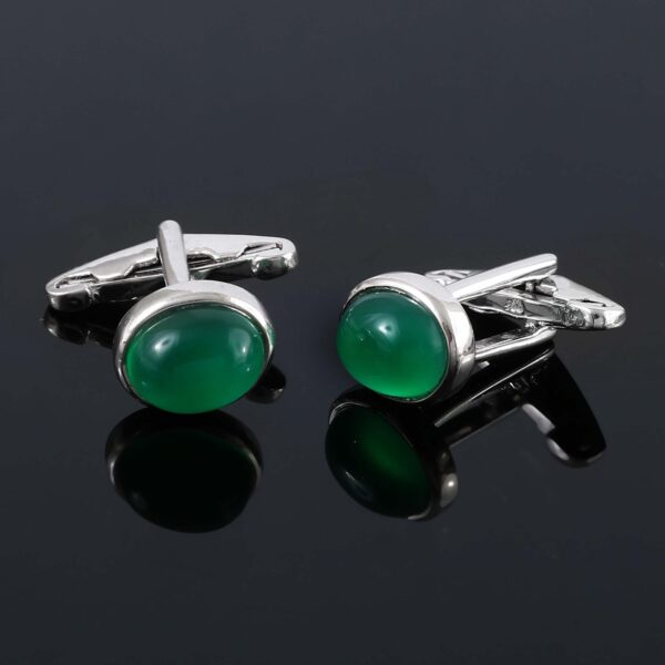 Onyx Cuff links in Sterling Silver 925 for Him