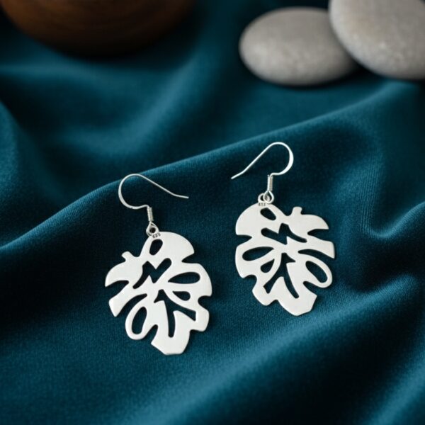 Papaya Leaf Earrings