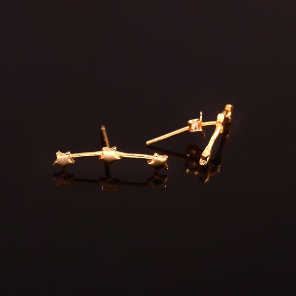 Stars Rose Gold Plated Stud Earrings