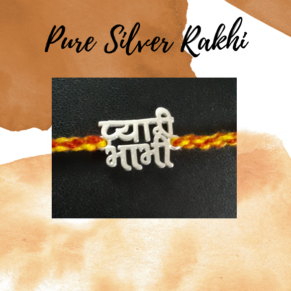 RAGHAV CRAFTS White Pearl Beads Rakhi For Brother & Bhabhi | Silk Thread Rakhi With Zircon & Beads | Handmade Rakshabandhan Bracelet