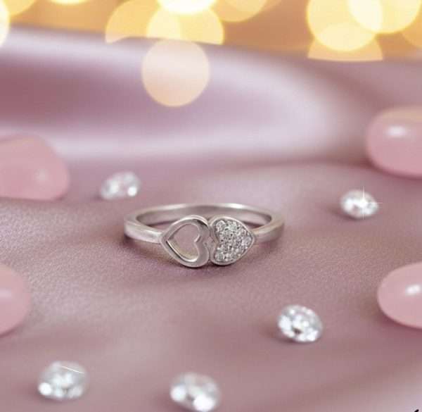 Heart Statement Ring in Sterling Silver 925