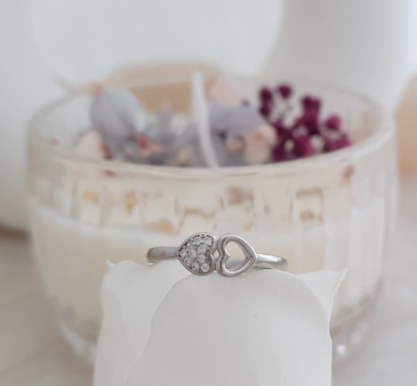 Heart Statement Ring in Sterling Silver 925