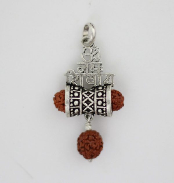 Om Namah Shivaay Silver Pendant