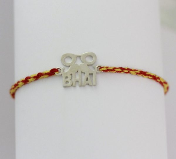 Bhai Goggle Thread Silver Rakhi for Brothers