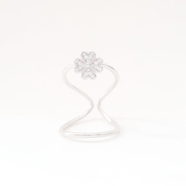 Flower Silver Ring in Sterling Silver 925