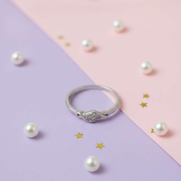 Dainty Ring for women in sterling silver 925