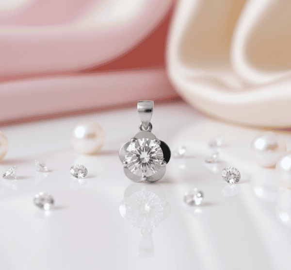 CZ Stone Sterling Silver Pendant