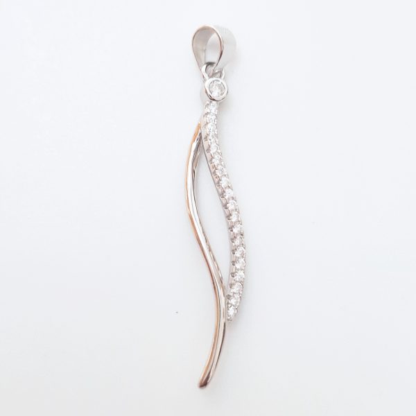 Infinity Curve Sterling Silver Pendant