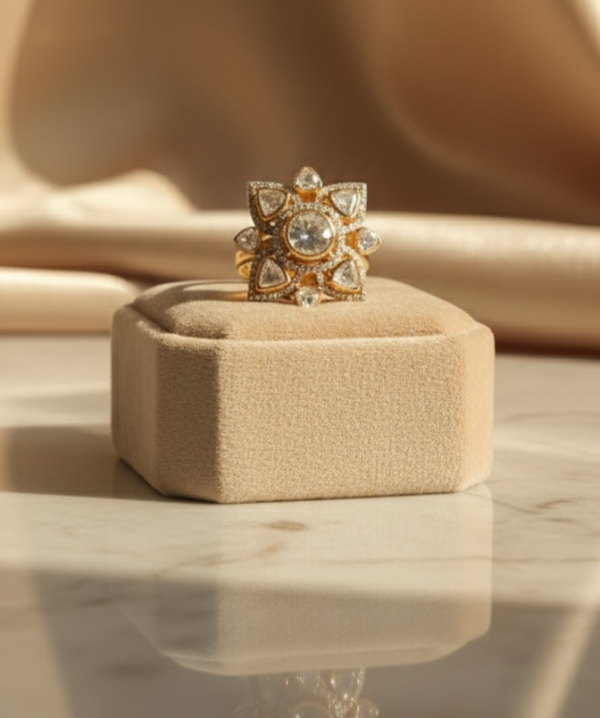 Mehrab Traditional Rajwada Polki Ring