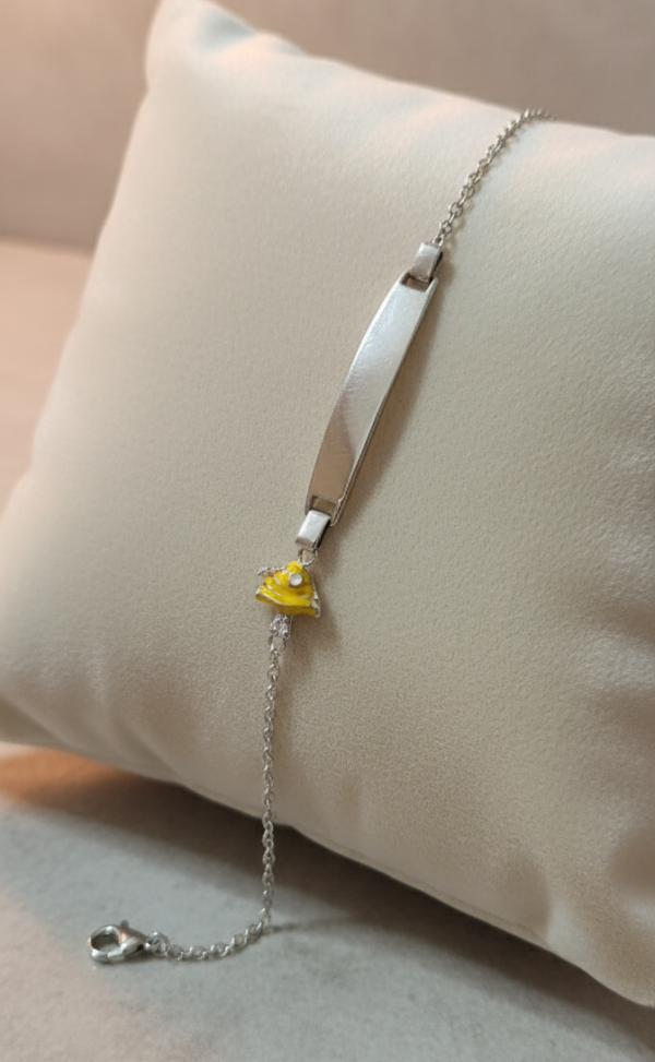 Yellow Fish Charm Bracelet, Kids