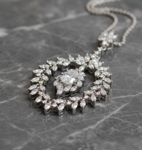 Leaf Wreath Pendant In Sterling Silver