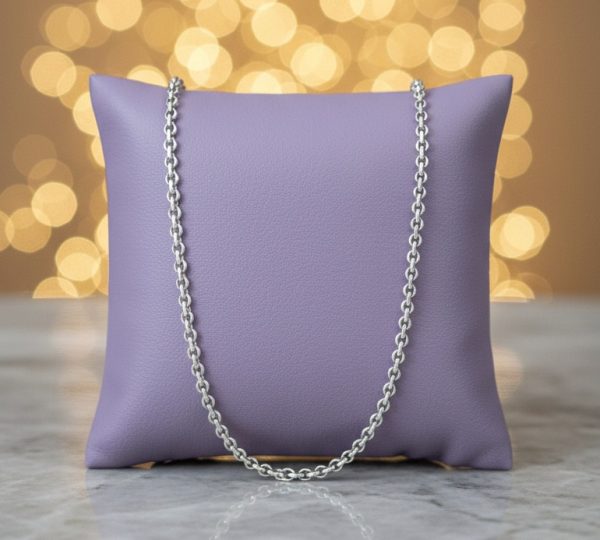 Silver Chunky Chain In Sterling Silver 925