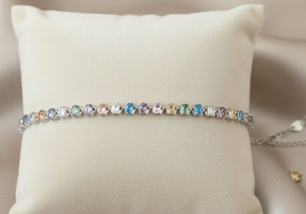Twilight Petals Bracelet in Sterling Silver 925, Perfect Gift for her