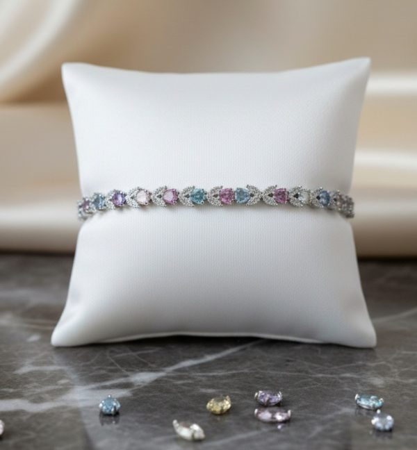 Twilight Petals Bracelet in Sterling Silver 925, Perfect Gift for her