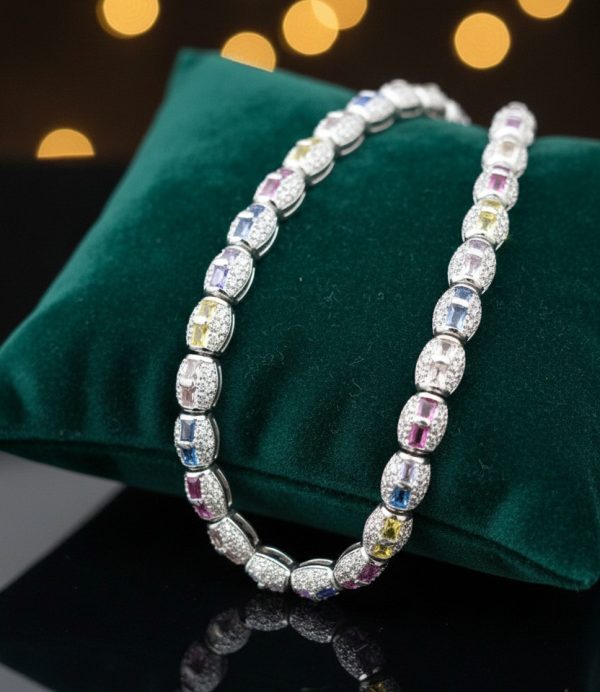 Prism Luxe Bracelet in Sterling Silver 925, Perfect Gift for her