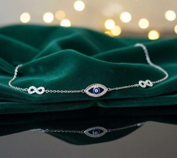 Divine Protection Bracelet in Sterling Silver 925, Perfect Gift for her