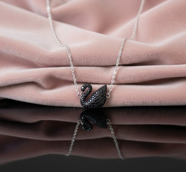 Black Swan Bracelet in Sterling Silver 925, Perfect Gift for her