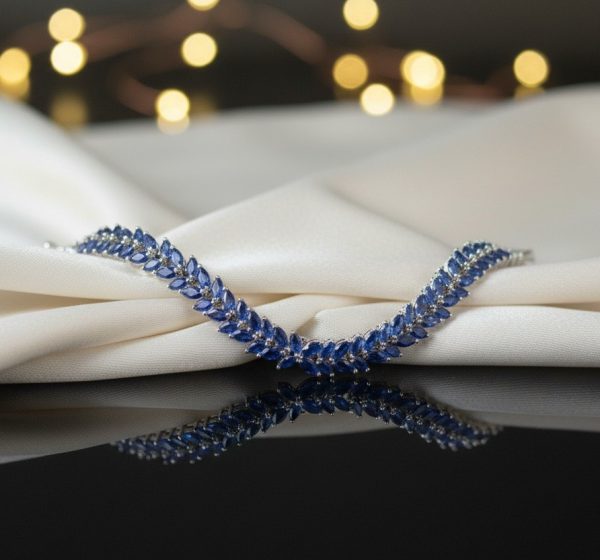 Imperial Azure Bracelet in Sterling Silver 925, Perfect Gift for her