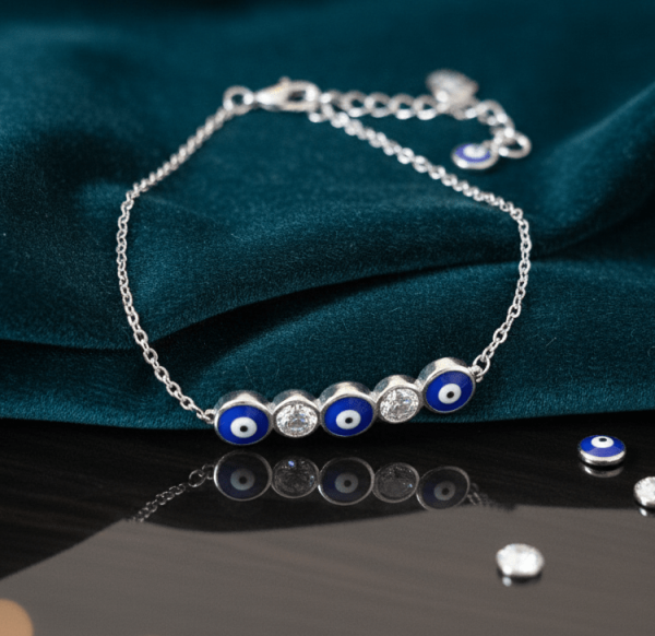 Serenity Shield Bracelet in Sterling Silver 925, Perfect Gift for her