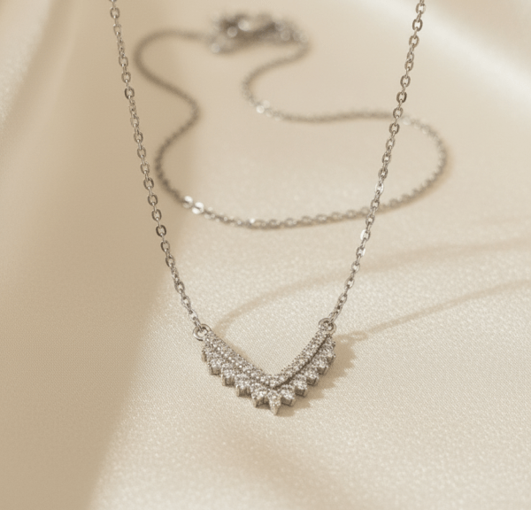 Celeste Crown Necklace For Women In Sterling Silver 925