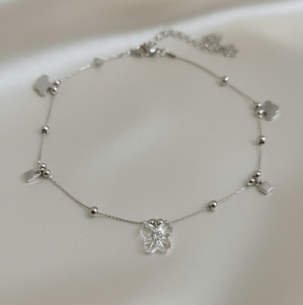 Crystal Butterfly Charm Bracelet in Sterling Silver 925, Perfect Gift for her