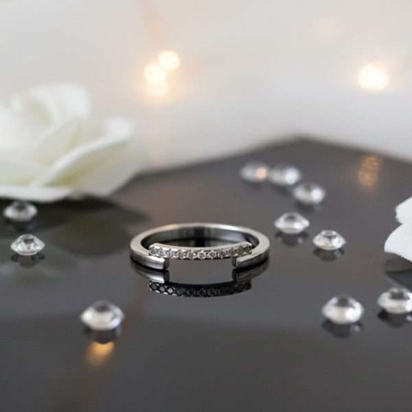 Eclipse Spark Ring in Sterling Silver 925