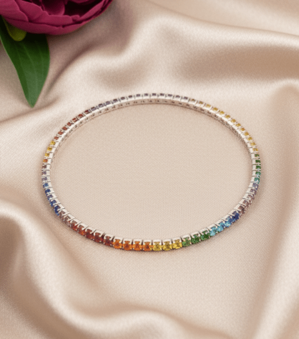 Rainbow Reverie Bracelet in Sterling Silver 925