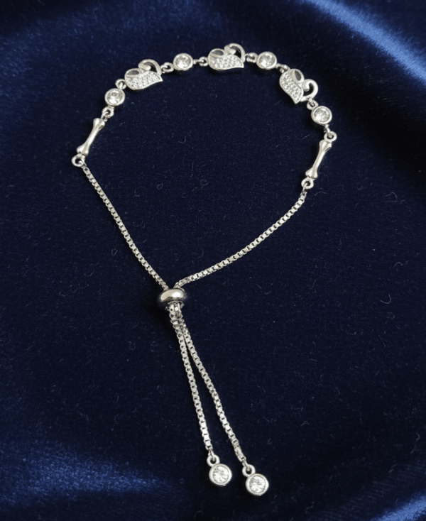 Swanbond Heart Bracelet in Sterling Silver 925