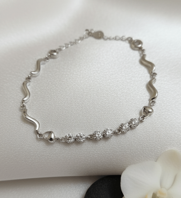 Whispering Waves Starlace Bracelet in Sterling Silver 925