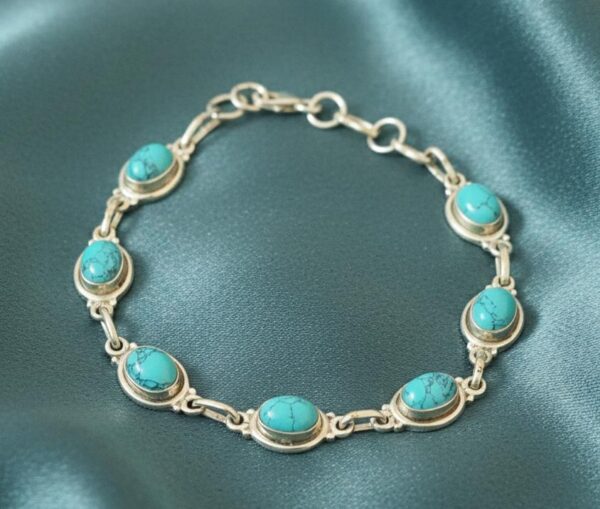 Classic Turquoise Silver Bracelet