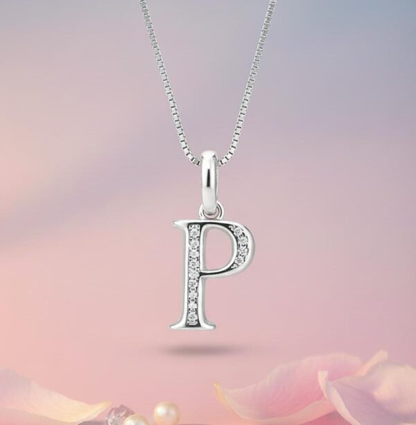 Starlit Initial Letter Pendant