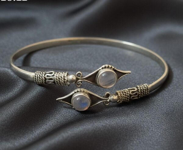 Celestial Tide Cuff Bracelet in Sterling Silver 925