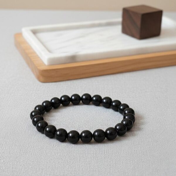 Black Onyx Bead Bracelet