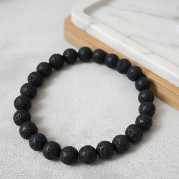 Volcanic Rock Bead Bracelet