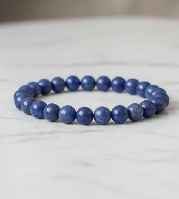 Blue Pyrite Bead Bracelet