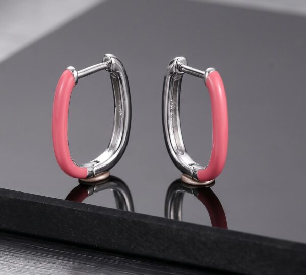 Hoop CZ Earrings For Women in Sterling Silver 925