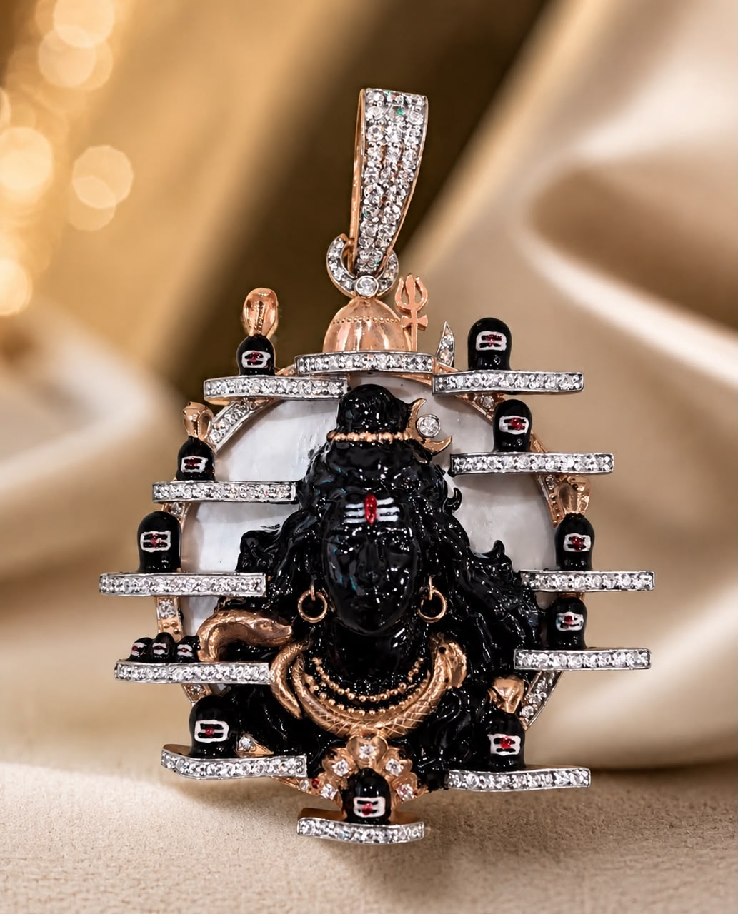 Elegant silver pendant and jewelry styling for Navratri